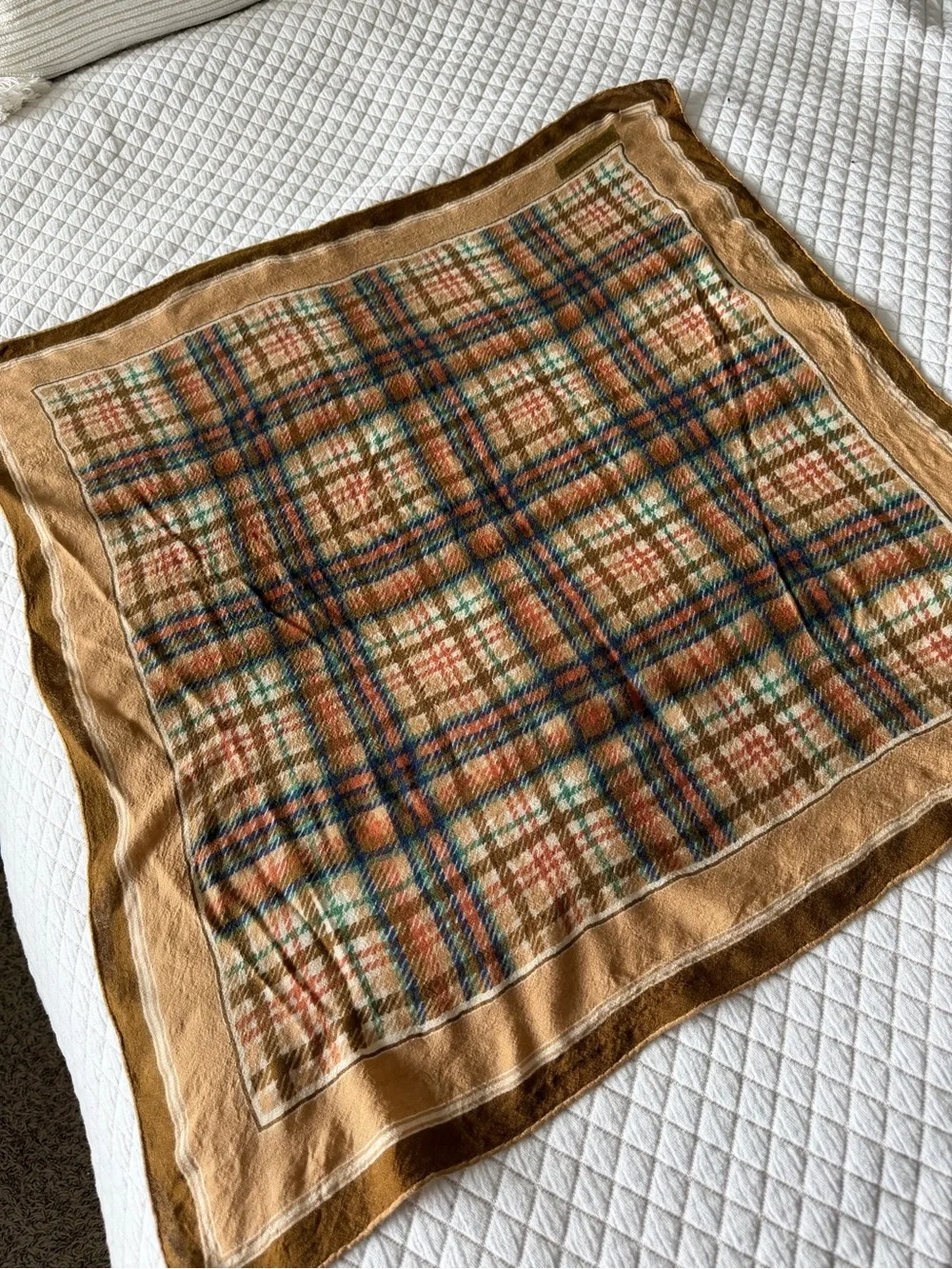 Fisba Stoffels Vintage Scarf Set of 2 Square Scarves Swiss Designer